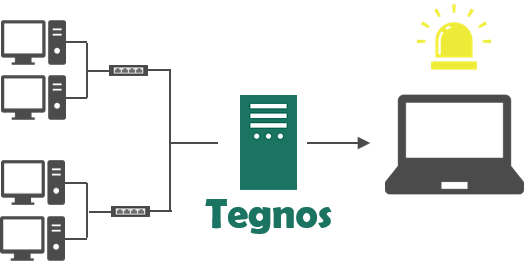 ネットワーク監視画像_Tegnos監視システム構成例